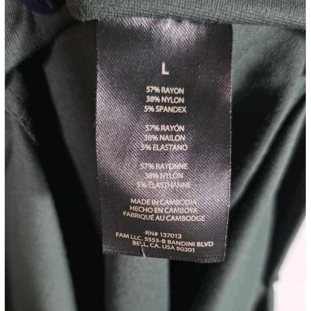 Banana Republic Ponte Pants L Green High Rise Slim Stretch Pull On NWT - Picture 8 of 10